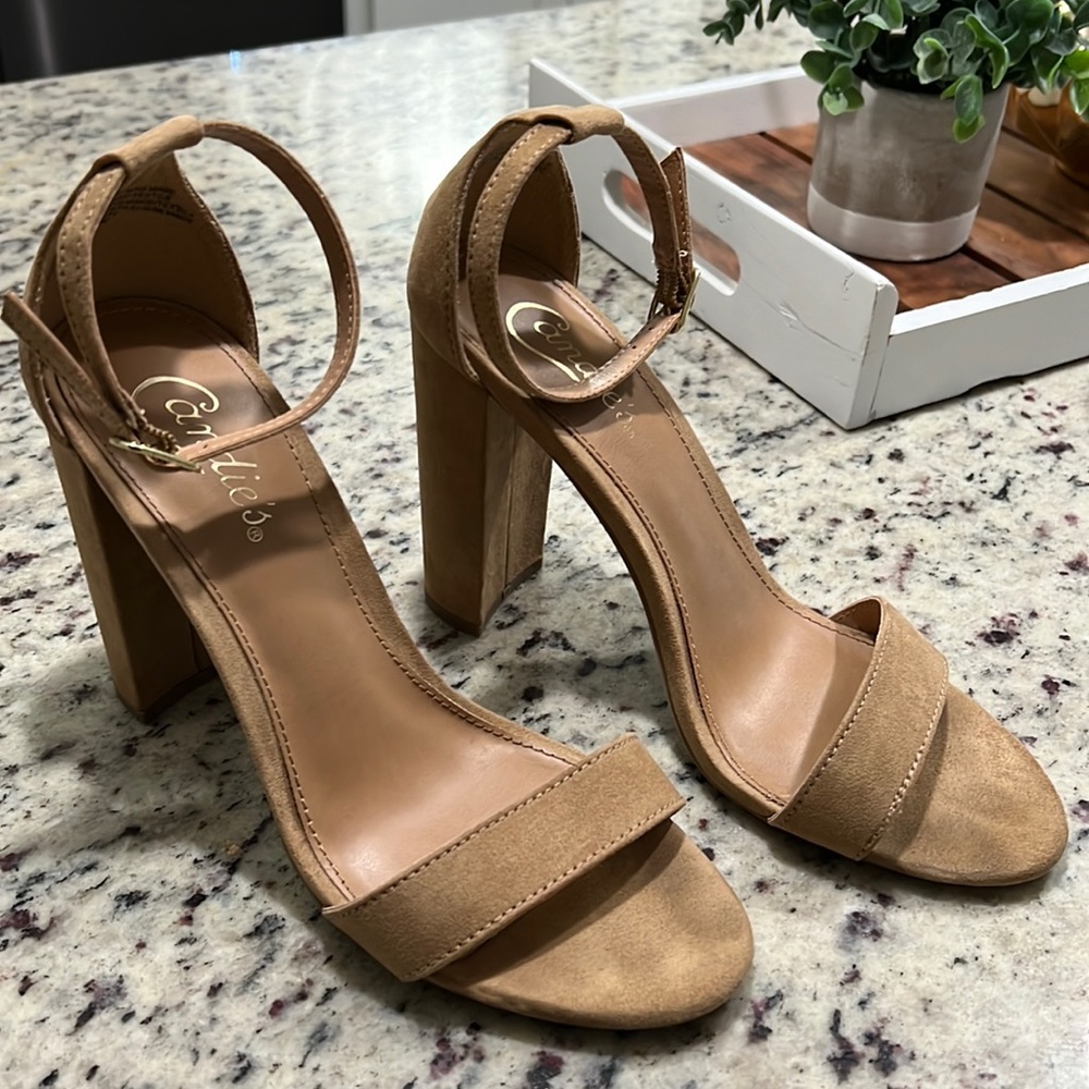 Candie’s Suede Block Heels